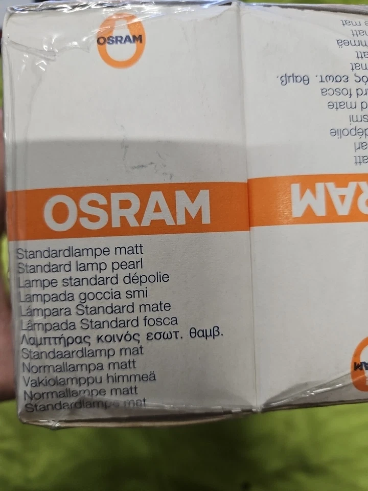 10 X OSRAM GLÜHLAMPE Standart 100W E27 230V Matt BIRNE LAMPE, Neu/ovp New - Bild 4 von 4