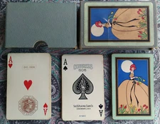 Kingdom 1928 American Playing Cards Deck 606 CONGRESS Art Deco Playing Cards