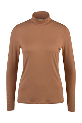 Milano Italy Damen Rollkragen Langarmshirt camel 24-5179-8341