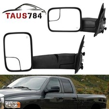 Left Driver Side Tow Mirrors For 2002- 2008 Dodge Ram 1500 2003-2009 2500 3500 Left Driver Side Tow Mirrors For 2002- 2008 Dodge Ram 1500 2003-2009 2500 3500
