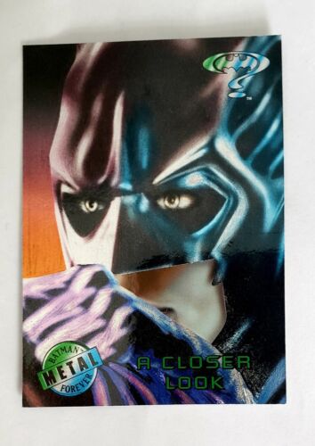 1995 Fleer Metal Batman Forever Silver Flasher Batman A Closer Look #90  - Picture 1 of 7