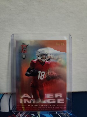 2024 Topps Signature Class After Image Marvin Harrison Jr. Orange Variation 8/50