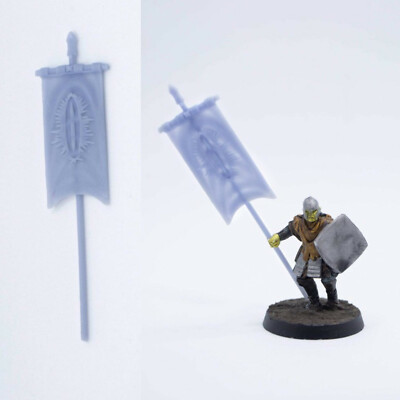 1 Stück Harz Ork Grand Army Banner, Saga, Isengard, Mordor