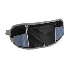 Gürteltasche Bauchtasche mit Reißverschluss Farbe Schwarz Grau