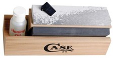 Case XX Tri Hone Sharpening Kit Arkansas Novaculite Stones Measures 6" x 1.5"