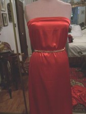 3.3 yds GLOWING RED SOFT MICROFIBER CHARMEUSE SATIN FABRIC GOWNS PANTS DRESSES