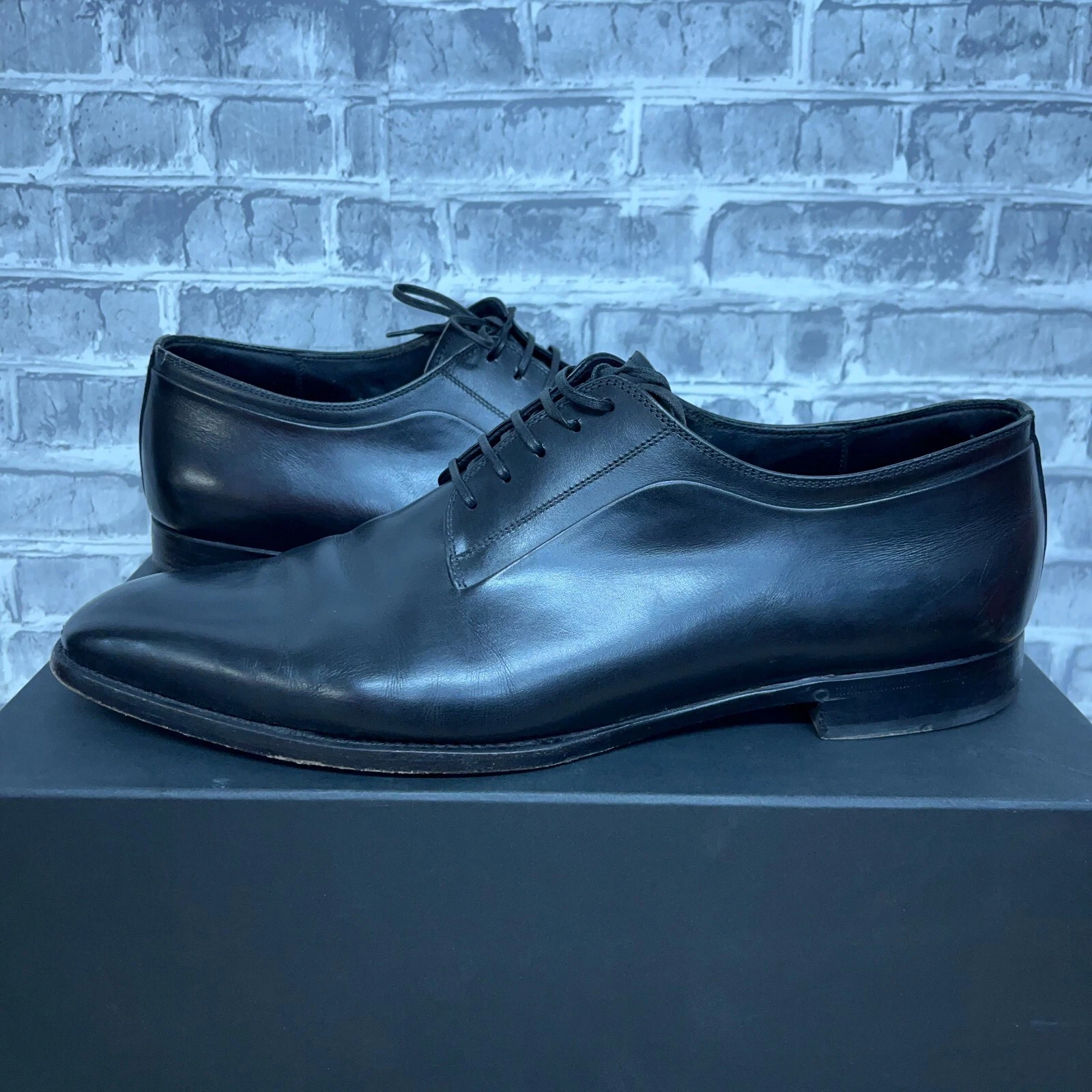Chaussures à lacets homme Christian Dior cuir noir Oxford pointure EU 44,5 / US 11,5