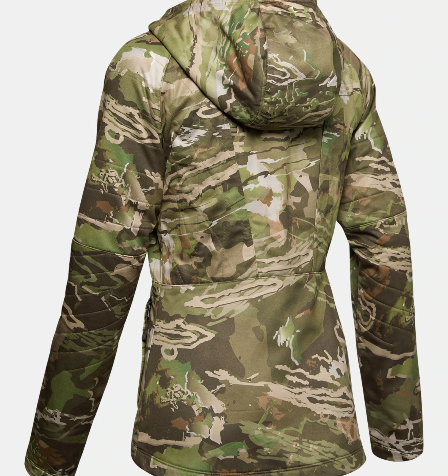 Womens Under Armour Hunting Jacket XXL Forest Camo Mid Season Water