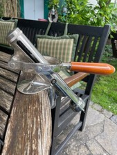 Profi-Korkenzieher zur Tischmontage aus Edelstahl mit Holzgriff