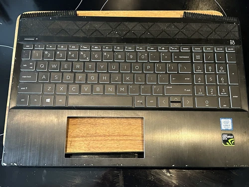HP Pavilion 15-CX Laptop Top cove + Backlit UK Keyboard For Parts AM28B000E00