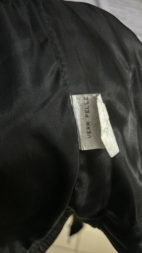 Red Evening Genuine Leather Jacket Used Women Size 40 Black LLD133 - Picture 3 of 11