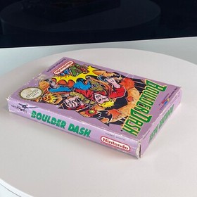 BOULDER DASH (Nintendo NES Spiel) mit Verpackung und Anleitung