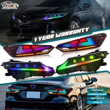 LED Headlights Fits For Toyota Camry 2018-2024 Rear Lamps Turn Signal Assembly