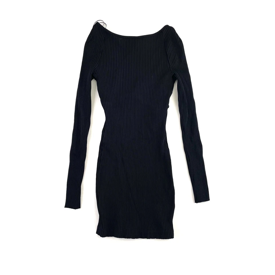 Bec & Bridge Della Vita Mini Dress Womens Size 10 Black Scoop Neck Long Sleeve - image 4 of 4