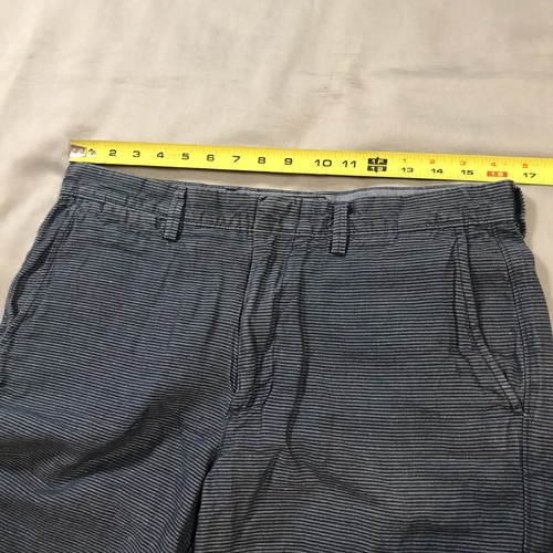 J Crew Club Shorts Mens 33x10 Blue Striped Baird McNutt Irish Linen - Picture 2 of 11