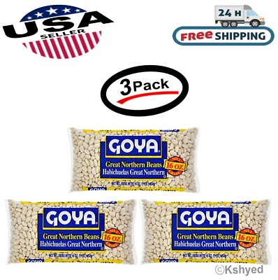 3 Pack of Goya Great Northern Beans, 16 Ounce (3 Pack) Best Seller Free Shipping