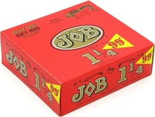 JOB Orange 1 1/4 Slow Burning Cigarette Rolling Papers 1.25 Box of 100 Booklets