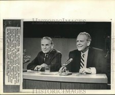 1967 Press Photo Maxwell Taylor, Clark Clifford on 