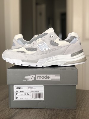 new balance white silver 992