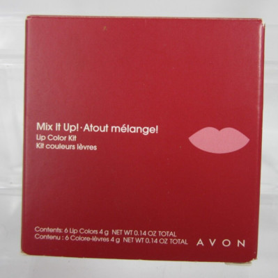 Avon Mix It Up Lip Color Kit Cool 6 Lip Colors New Old Stock In Box