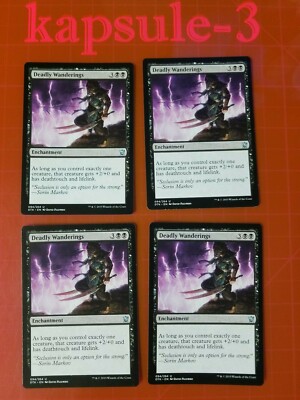 4x Deadly Wanderings | Dragons of Tarkir | MTG Magic Cards