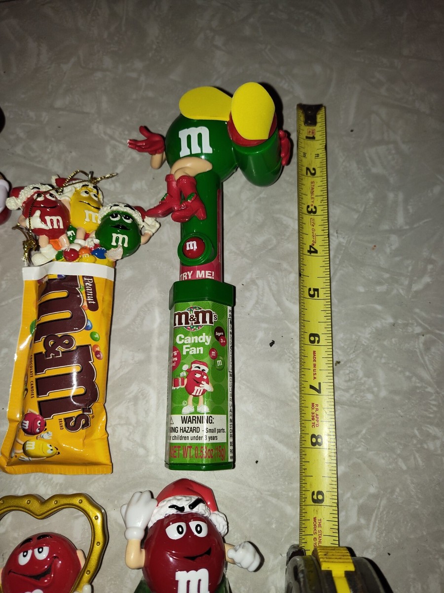 Lot 11 Vintage Vtg Retro M&M figures Ornament Tubes Holiday