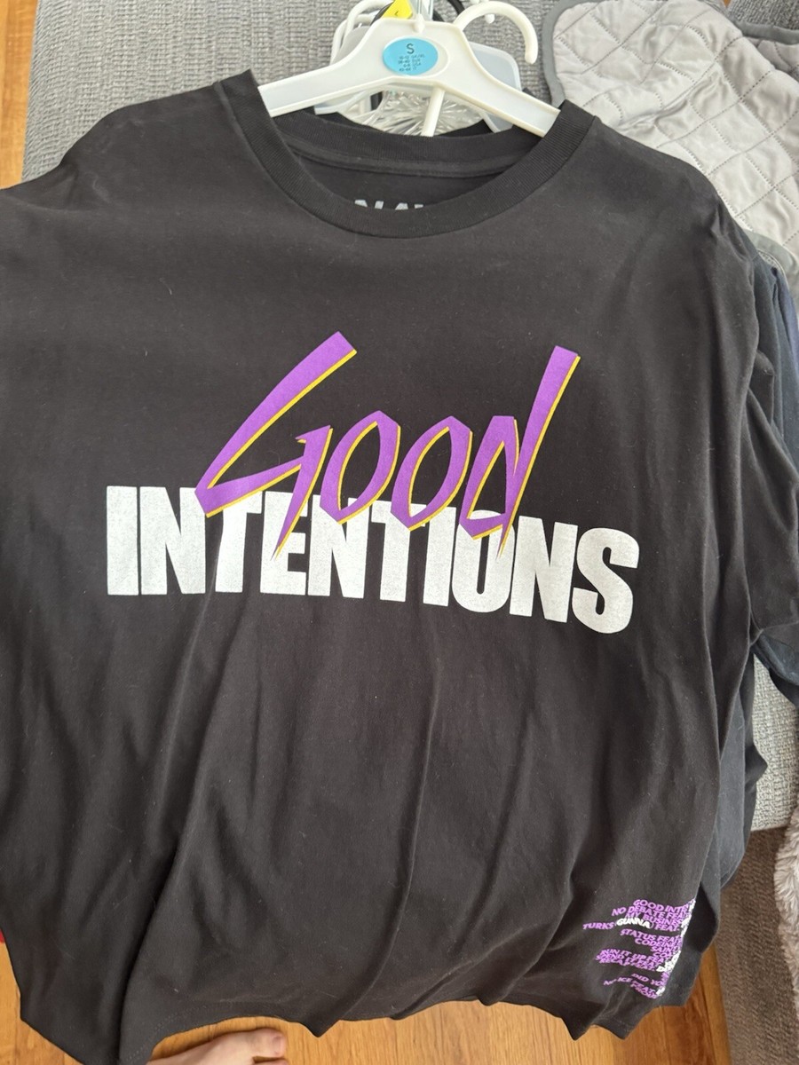 Purple Vlone Good Intentions Black Tee Vlone X Nav Good Intentions