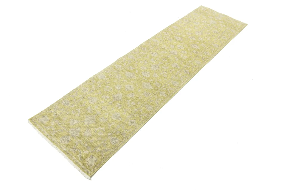 3X10 ft Transitional Oriental Runner Rug Floral Design Kitchen & Hallway Carpet - Image 3 of 4