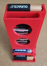  NEW AA and AAA Battery Holder Dispenser - 3D Printed 1 Pack Various Colors