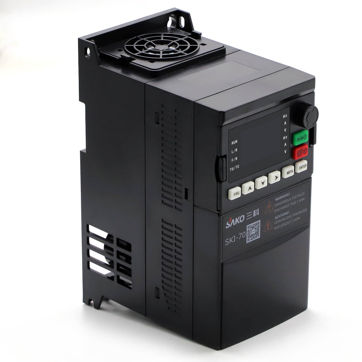 VEVOR 5HP 4KW 220V VFD Variable Frequency Drive Inverter VSD Single To 3 Phase EUR 154,96