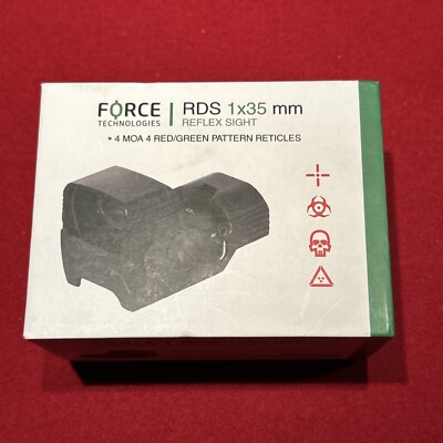 Force Reflex Red Dot Sight RDS 1x35mm - with 2-button operation, red/green 4MOA