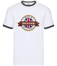 Made In Brixham - Mens Ringer - Town City Village Born Love Live Homewtown