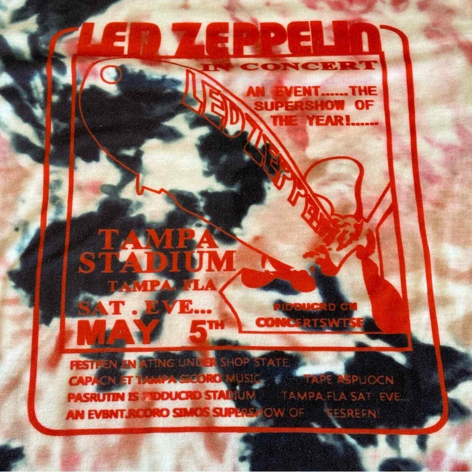 Led Zeppelin in Concert Retro Vintage Style Tie-D… - image 2