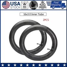 2PCS 16 x 3.0 3" Tire Inner Tube Curved Valve Stem For Electric Scooter E-Bike