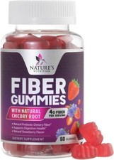 Fiber Gummies for Adults, 4g Gummy Fiber Supplement for Digestive Health Support