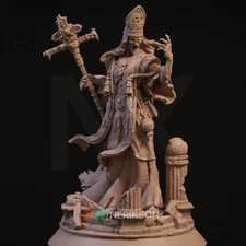 BookNook: Undead Priest | 3D Printed Figure | DnD | Wargaming | Art Piece