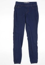 Denim Co Damen blau Baumwollmischung Jegging Jeans Gr&ouml;&szlig;e 8 L28