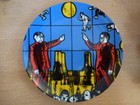 GILBERT ET GEORGE "Flight" Assiette Collection 21cm Sérigraphie D'occase