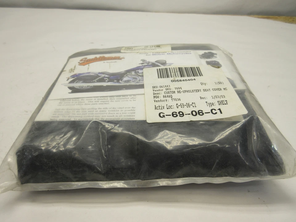 FUNDA ASIENTO SILLÍN YAMAHA XS650 850 STREET NEGRA 06-1443N NUEVA 005840404 Foto 2 de 4