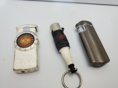 BUY ONE, GET TWO FREE Vintage Working  Lighters, LOT OF 3  FREE SHIPPING 3936.35