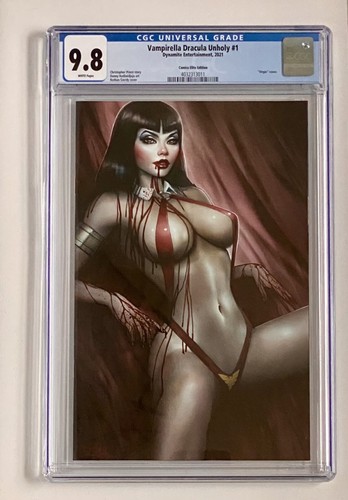 VAMPIRELLA DRACULA UNHOLY# 1 NATHAN SZERDY COMICS ELITE VIRGIN VARIANT CGC 9.8