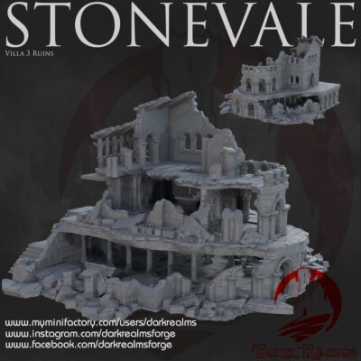 Dark Realms Stone Vale Villa  Ruins 3 V.1 Mittelerde Fantasy Tabletop DnD