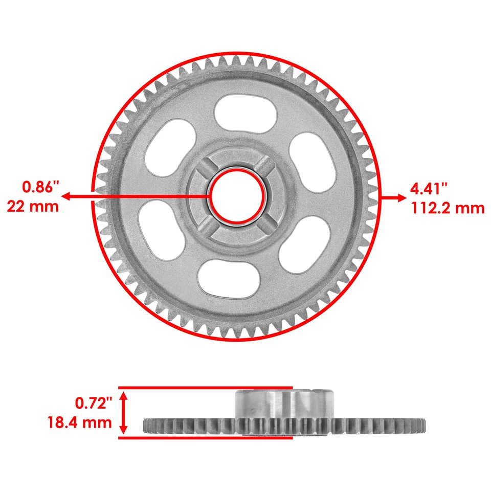 Starter Clutch Idler Gear For Yamaha WR450F WR450 F 2004 2005 2006 2007-2015 — 第 2/4 张图片