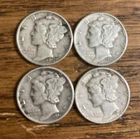 1944 P XF+ Silver Mercury Dime Free Shipping
