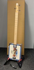 Lace Acoustic-Electric Cigar Box Guitar 3 string - Gone Fishin' CBG3008
