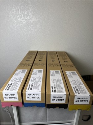 Genuine Sharp MX-31NT CMYK Toner Set MX-31NTBA CA MA YA OEM Free Ship