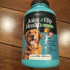 Nature Flow Joint And Hip Health Supplementary Feed For Dogs 200 Tablets New