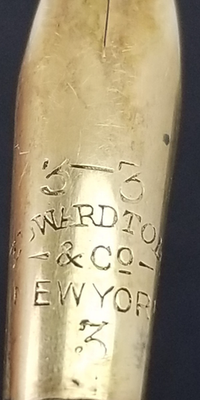 14k gold Antique Edward Todd & Co. A No. 3 Dip Pen Nib