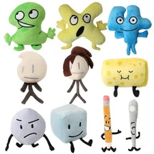 BFDI Stuffed Dolls Plush Doll Cartoon Soft Battle for Dream Island for Kid Toy