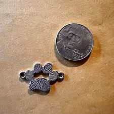 Dog Paw Print Charm silver
